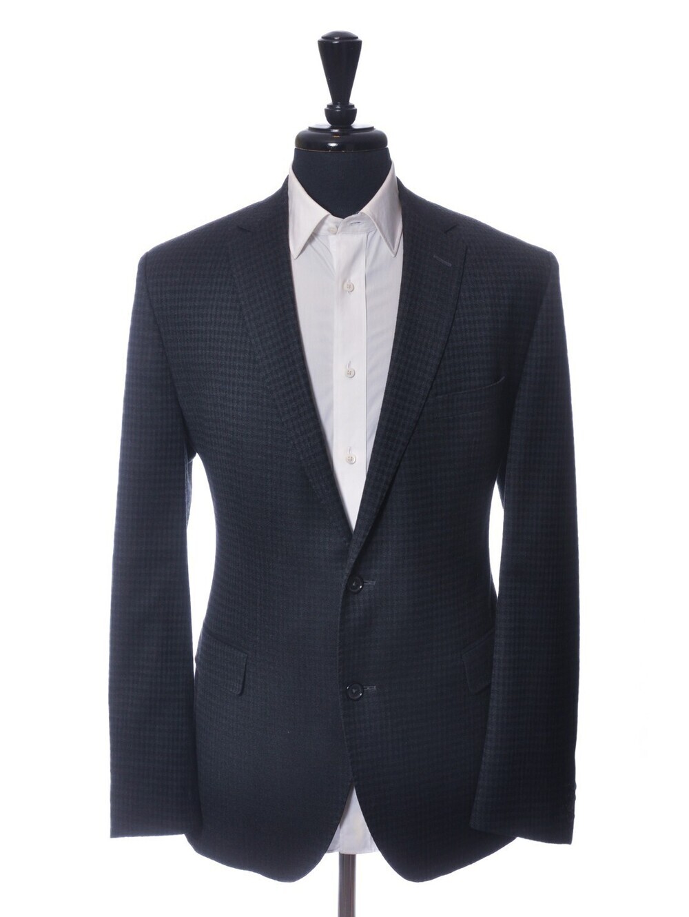 Hugo Boss Dark Blue Check Jewels Blazer 44R 37903